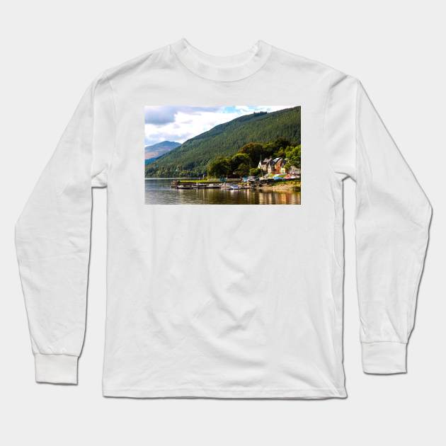 Scottish Resort Long Sleeve T-Shirt by Memories4you